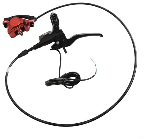 Zilimontt Hydraulic Disc Brake Set For E-Bike MTB Scooter Front Rear Dual Caliper Lever System 160Mm Rotors Aluminum Alloy Electric Bicycle Power Off Brake Kit(front with rotors)