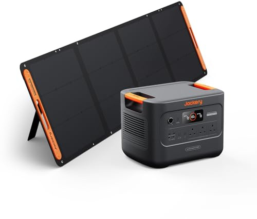 Jackery Solar Generator 3000 v2 with SolarSaga 200W Panel, 3072Wh LiFePO4 Portable Power Station, Total 2990W Output, Portable Generator for Home Use, Outages, Outdoor Camping, RVs, Emergency Backup