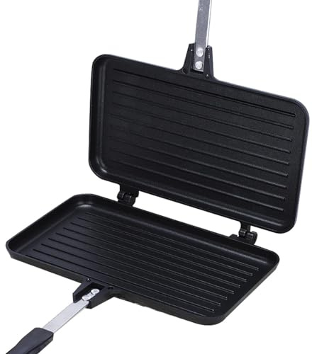 Camping Toastie Maker - Camping Toaster for Stove | Non-Stick Sandwich Pan Grill Pan | Camping Toaster | Toastie Maker | Grilled Cheese Maker Sandwich Maker Grill Pan for Breakfast Toast Panini
