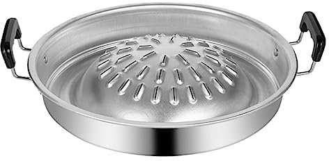 Zerodeko Vassoio Barbecue Portatile Inossidabile Piastra Multifunzionale per Grill e Pentola per Nic e Feste