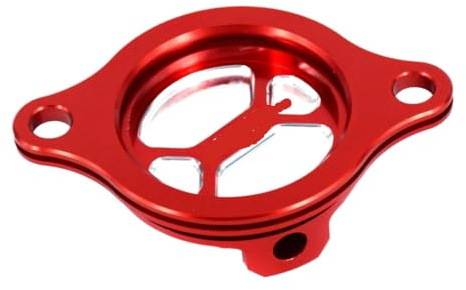 YTrBXZ Cubierta de Tapa del Filtro de Aceite CNC Compatible con CRF450R 2002-2008 CRF450X 2005-2017 CRF450 450R 450X