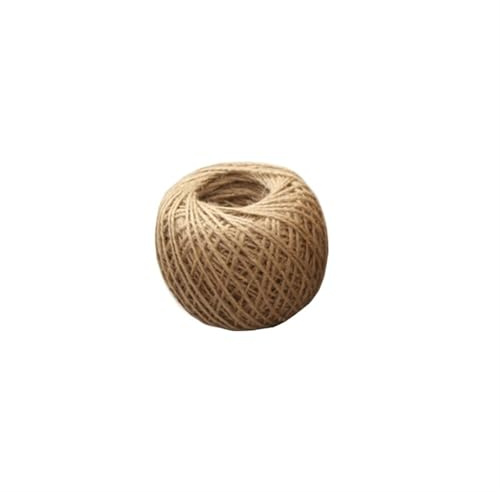 QAUUCP Corde De Jute Ficelle de Jute en Toile Naturelle Corde Chanvre Fournitures for événements et fêtes Jardinage(1mm 100m)