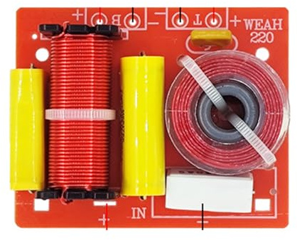 HiFi Sound Speaker Crossover for HiFi Sound System 2-Way Treble/Bass Frequency Splitter Crossover