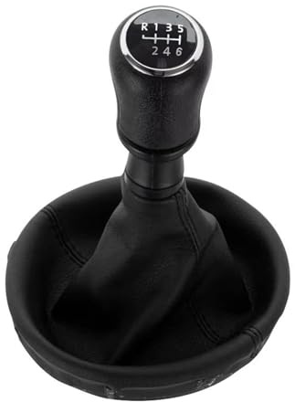 Schalthebel Schaltkopf Für VW Für Transporter Für Multivan Für Caravelle T5 2003-2010 6-Gang-Schalthebel Schaltknauf Boot Schalthebel(Black 6 Speed)