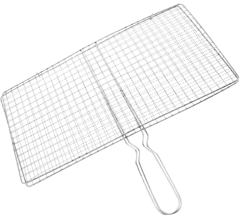 Yardenfun Panier à Griller pour Barbecue Protection Thermique en Acier Inoxydable pour Légumes et Saucisses, pour Camping et Pique-niques