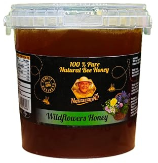100% Pure Natural Bulgarian Wildflower Honey 1.5kg – Runny – Family Pack