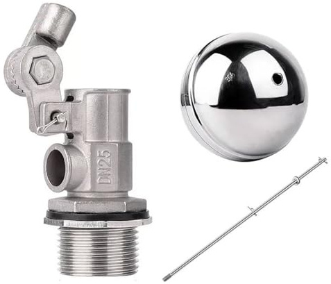 1 Stück verstellbares Schwimmerventil aus Edelstahl 304 for Wassertank – 1/2 Zoll, 3/4 Zoll, 1 Zoll Anschlussgrößen – automatische Wasserstandskontrolle(3/4inch)