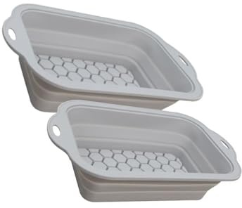 Kaeltsyn Set di 2 stampi pieghevoli in silicone per pane e pagnotta con bordi ispessiti per un riscaldamento uniforme e una facile demolizione stampo per torte in silicone antiaderente