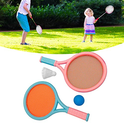 Vistreck Ensemble de Raquettes de Badminton pour Enfants – 2 Raquettes et 2 Balles Antidérapantes, Légères et Colorées pour Jouer aux Enfants