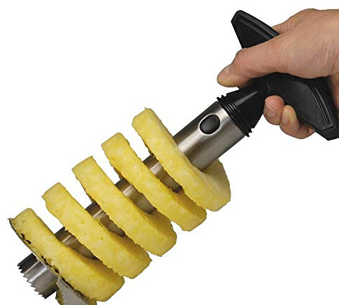Ogquaton Peladora de piña Mejorada Hoja más Gruesa Herramienta Profesional de eliminación de núcleo de piña de Acero Inoxidable para Cortar piña 1 Pieza