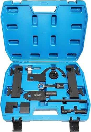 DPTOOL Outils d'alignement d'arbre à cames pour Land Rover Jaguar Discovry 4 Rang Rover Sport V8 5.0 L V6 3.0L Outil de calage du moteur avec pompe à carburant/outil d'injecteur Ensemble complet