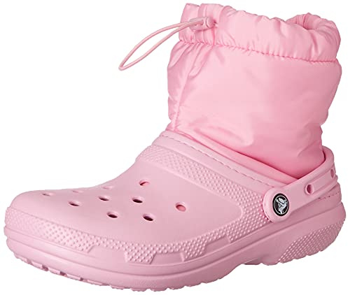 Crocs Unisex vuxen klassisk fodrad neo puff stövel snö, Ballerina rosa, 42/43 EU