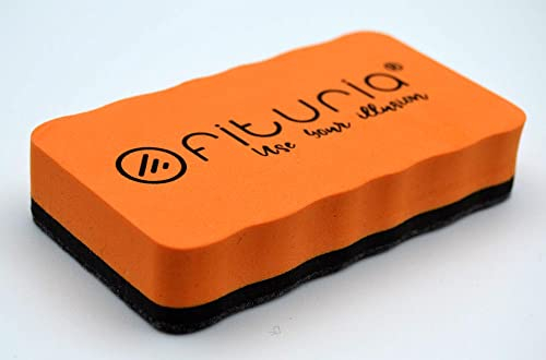 OFITURIA Magnetischer Schwamm für Whiteboard, orangefarbener Radierer, Vileda und weitere Markierungen von Whiteboards und Whiteboards., COM0386O