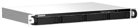 Qnap TS-464eU 8 GB de RAM, 2 x 2,5 GBase-T, 1U, paquete con 4 discos duros WD Red Plus de 8 TB