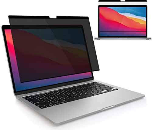 MyGadget Filtre de Confidentialité compatible avec Apple MacBook Pro 13 Inch (2016-2022,M1,M2) | Air 13 (2018-2021,M1) - Film confidentiel magnétique amovible
