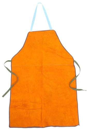 UPKOCH Tablier De Soudage Ignifuge Pour Soudeur Avec Bavette Résistant Chaleur Pour Protection Lors De Travaux De Soudure