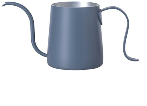 Zoegneer 250 ml Kaffeekessel zum Aufhängen, Edelstahl, Handbrühkessel, handgebrühte Kaffeekanne, Schwanenhals, Tee, Kaffeekanne für Zuhause (blau)