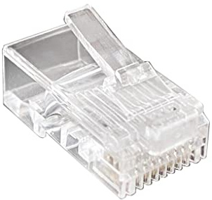 budiniao Conector de Cable de Internet sin blindaje CAT5 CAT6 para Oficina, Conectores de Red de Paso Ethernet, Accesorios, Piezas de Repuesto, 50 Piezas