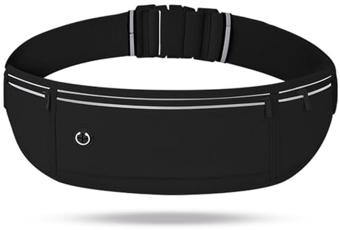 SSKHE Laufgürtel für Handy Wasserdicht Lauftasche für Damen und Herren Hüfttasche mit 3 Taschen portgürtel, Running Belt zum Joggen, Laufen, Sport, Fitness Passend für alle Smartphones