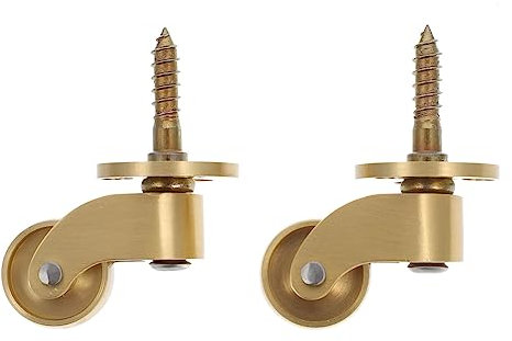 TOPPERFUN 2stücke Massive Messing Möbelrollen Drehbare Hochbelastbare Sofaräder Stabile Stuhl Möbelrollen Für Schrank Sofa Schnellmontage
