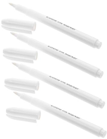 Cabilock Lot de 4 Stylos à Pigments Comestibles pour Décoration de Gâteaux Marqueurs de Coloration Alimentaire pour Décoration de Biscuits Outils de Coloration Sûrs Et Faciles