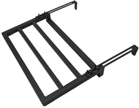 Tendedero plegable para radiador, toallero, colgador de tela, soporte de almacenamiento, riel de secado 40 x 25 cm (negro)