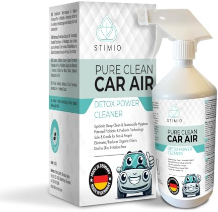 Stimio Enzymreiniger Auto Innenraum – Probiotischer Geruchsentferner für Wohnmobil, LKW & KFZ – Nachhaltig & chemiefrei – Made in Germany – Langzeitwirkung gegen Rauch & Schweiß XL-Pack 1000ml