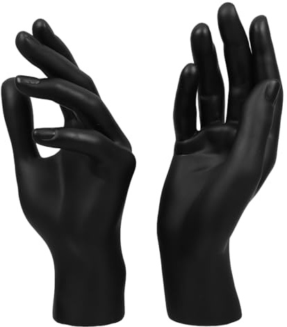 PRETYZOOM Schmuck-Handhalter Mannequin-Handmodell Für Ringe Armbänder Und Handschuhe Realistischer Schmuckhalter Für Schaufenster Präsentation Und Schmuckzubehör 7.87X2.95X1.97In 2 Stück