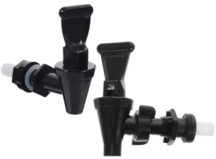 SMASOLO 2 Pièces Robinet De Seau à Thé Au Lait Robinet Utile Spigot Du Distributeur De Boissons Robinet De Bouteille D'eau Robinet Baril Robinet De Thé Au Lait Noir Acier Inoxydable