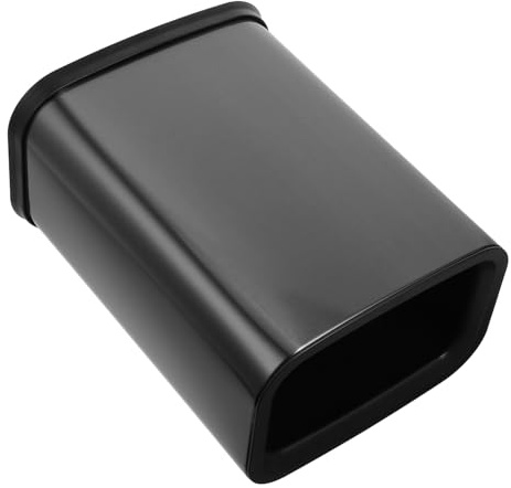 TOYANDONA Cubo Basura Cocina Acero Inoxidable con Doble Cubeta Extraíble Diseño sin Tapa para Baño Salón Reciclaje Negro Titanio