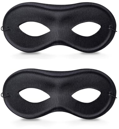 YUSHWENPTY Maske Schwarz Karneval Venezianische Masken Herren Damen Maskerade-Maskes Cosplay Masks Gesichtsmaske zur Verkleidung Black Mask für Erwachsene Fasching Karneval Halloween Maskenball