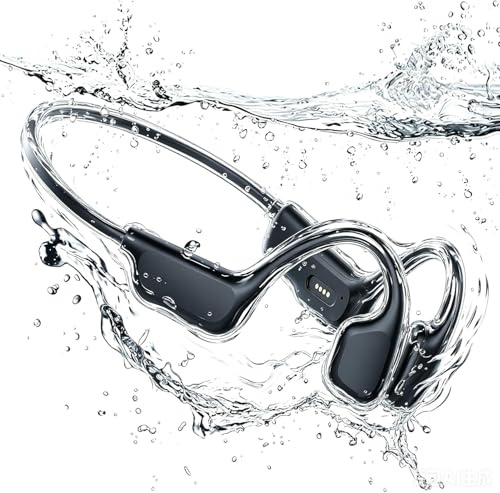 UouNeaCo Cuffie Bluetooth 5.3 a Conduzione Ossea Auricolari Senza Fili Impermeabile IPX8, Cuffie Sport per Nuoto, Lettore MP3 Integrato