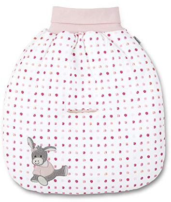 Sterntaler Wattiertes Strampelnest Emmi Girl, Alter: Für Babys ab der Geburt, 48 x 42 cm, Weiß/Rosa