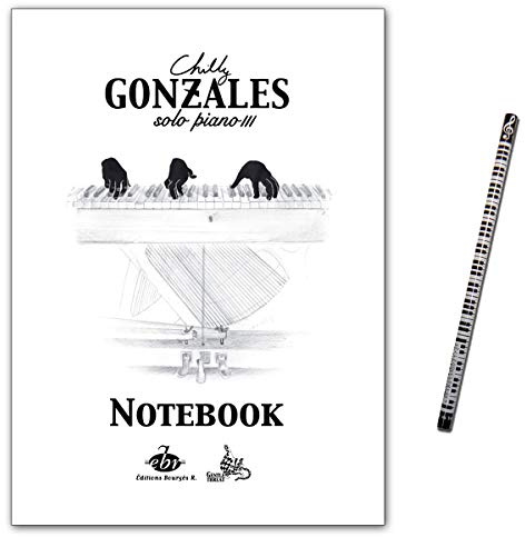Editions Bourgès R Chilly Gonzales EBR532 9790560154558 NoteBook Solo Piano III Notenbuch mit Bleistift