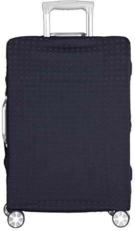 LEAFOREST Elastische Schutzhülle für Reisekoffer, Elastan, wasserabweisend, passend für Koffer mit 48,5-81 cm - Schwarz, M