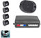 ePathChina Sistema de Sensor de Aparcamiento de 4 Sensores con Alarma Audible y Resistente al Agua, Asistente de Coche Trasero-Negro