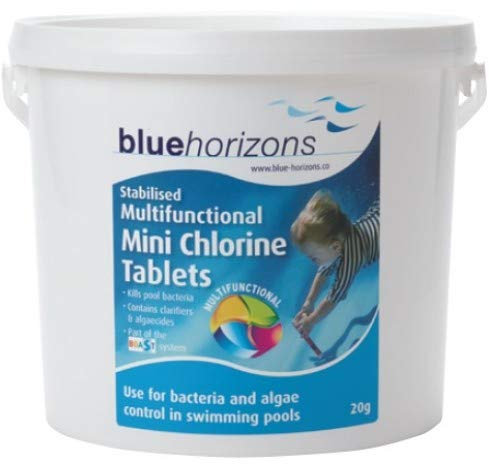 BLUE HORIZONS 5KG MINI MULTIFUNCTIONAL 20G CHLORINE TABLETS