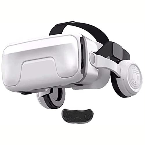 XIXIDIAN VR Glasses, All-in-one VR Games Headset Built-in Stereo Headset with Soft Comfortable Adjustable Mobile Phone Dedicated 3D Glasses Virtual Reality Headset Goggles