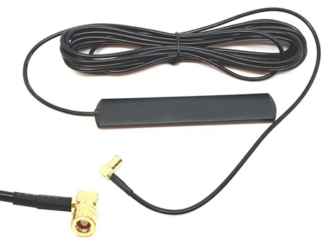 DriveSmart DAB Digital Car Radio Antenna Aerial SMB Adhesive Mount Patch Glass Mount Windscreen Dashboard Fits Pioneer Clarion Kenwood Alpine JVC Blaupunkt Pure Highway