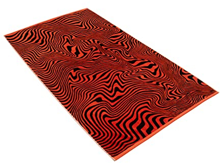 Vossen Swirl Flesh red 100 x 180 cm