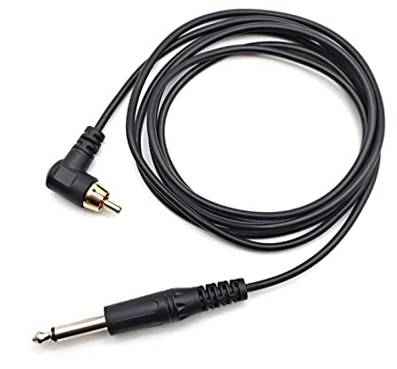 YZ-LIANG 2pcs Placcato Cavo RCA del Tatuaggio del Tatuaggio del Tatuaggio del Tatuaggio del Tatuaggio per Le Macchine del Tatuaggio della Penna Oro Premium Macchine per Tatuaggi