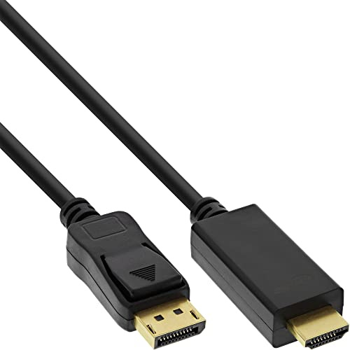 InLine® Cable convertidor DisplayPort a HDMI, 4K/60Hz, negro, 7,5 m