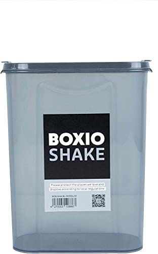 BOXIO - SHAKE: Schüttdose als Kunststoffbehälter für Lebensmittel, Hundefutter & Mehlbox. Leichte Organisation mit unserer Aufbewahrungsdose als perfekte Streuhilfe für deine Trenntoilette