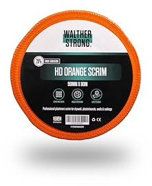Walther Strong - HD Orange Scrim Tape - Plasterboard Tape, Mesh Tape - Available in 50MM, 75MM & 100MM Widths (50MM x 90M)