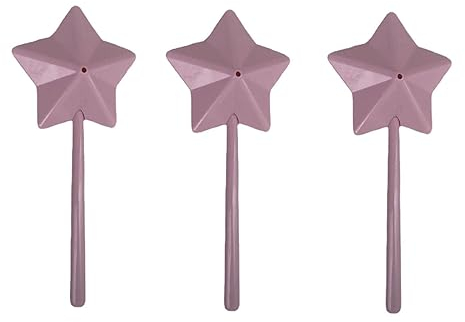 Salero y pimentero mágico, varita de estrella, esparcidor de sal y pimienta, varita mágica perfecta para el hogar, cocina, restaurante (rosa, 3 piezas)