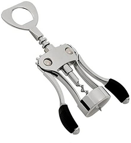 Abrelatas Manual Sacacorchos de Extractor de dos puntas rojo Tipo de ala Sacacorchos Abridor de botellas