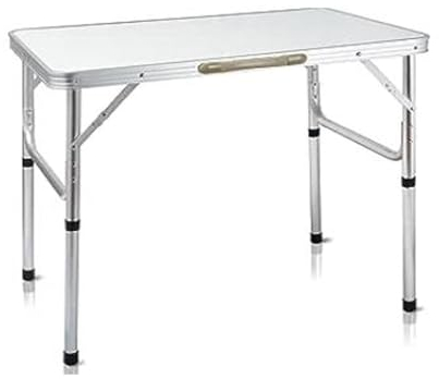 HSHa Tavolo pieghevole multifunzione in alluminio, pieghevole, 75 x 55 x 60 cm