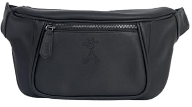 Gigil Inka Buggy-Organizer und Crossbody-Tasche aus veganem Leder – wasserabweisend mit 4 Fächern und Schnellzugriffstaschen – Feuchttasche – Kinderwagen-Organizer (Mitternachtsschwarz)