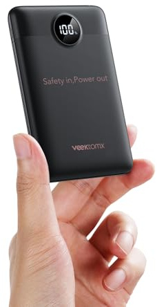 Power Bank 10000mAh 22.5W Mini Powerbank USB C Externe Handyakkus Klein Aber Stark VEEKTOMX Power Bank PD3.0 QC3.0 Kompatibel mit iPhone, Samsung, Xiaomi, Google Pixel, OnePlus, usw