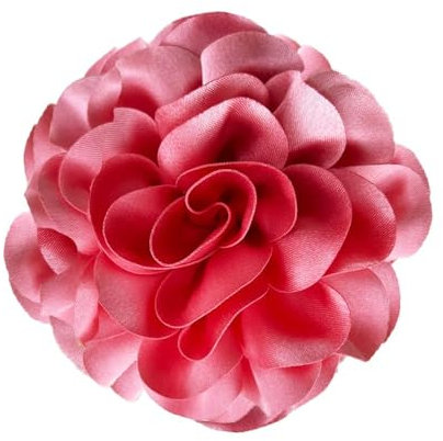 IMINI 120 mm Große Satin-Rosen-Brosche Große Klassische Kamelien Stoff Brosche für Hochzeit Party Tanz Bankett für Frauen Kostümzubehör Schmuckgeschenke (Rosa)